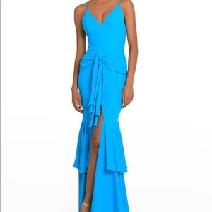 ISO DO NOT BUY!!!!! PATBO Ruffle Mermaid Maxi Dress - Bright Teal